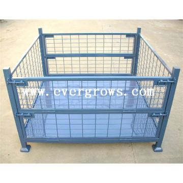 Lockable Logistic Folding Container Steel Storage Cage