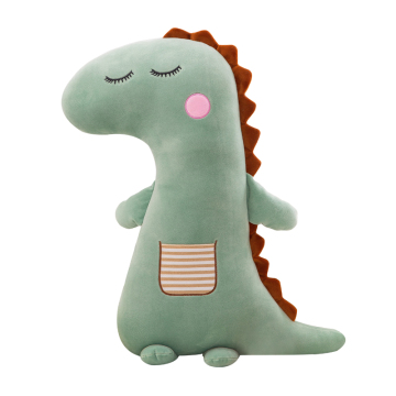 Wholesale new cartoon animated dinosaur shaped pillow dinosaur doll plush soft toys