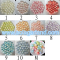 8MM 10MM 12MM 14MM 16MM Acrylic Plastic Round Color Plating Crackle Jewelry Beads