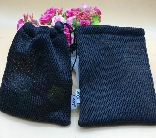 Groothandel Hoge Kwaliteit Zwarte Polyester Mesh Bag