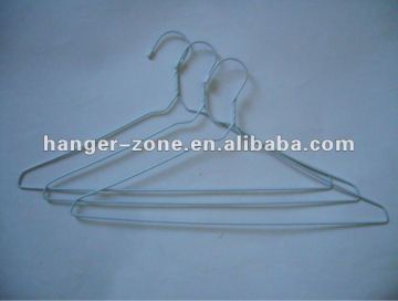 white plastic coated wire hanger
