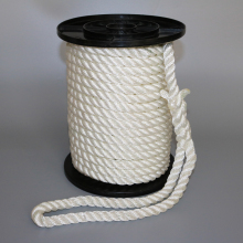 White 3-Strand Nylon Rope Cordage String 18mm 20mm 22mm with Eye Splice
