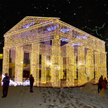 Illuminated Acropolis Display for Commercial Christmas Light Show