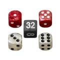 Backgammon Playing Pieces Tournoi Tournoi 40 x 10 mm rouge et blanc incl. Dé