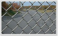 temporary construction chain link fence