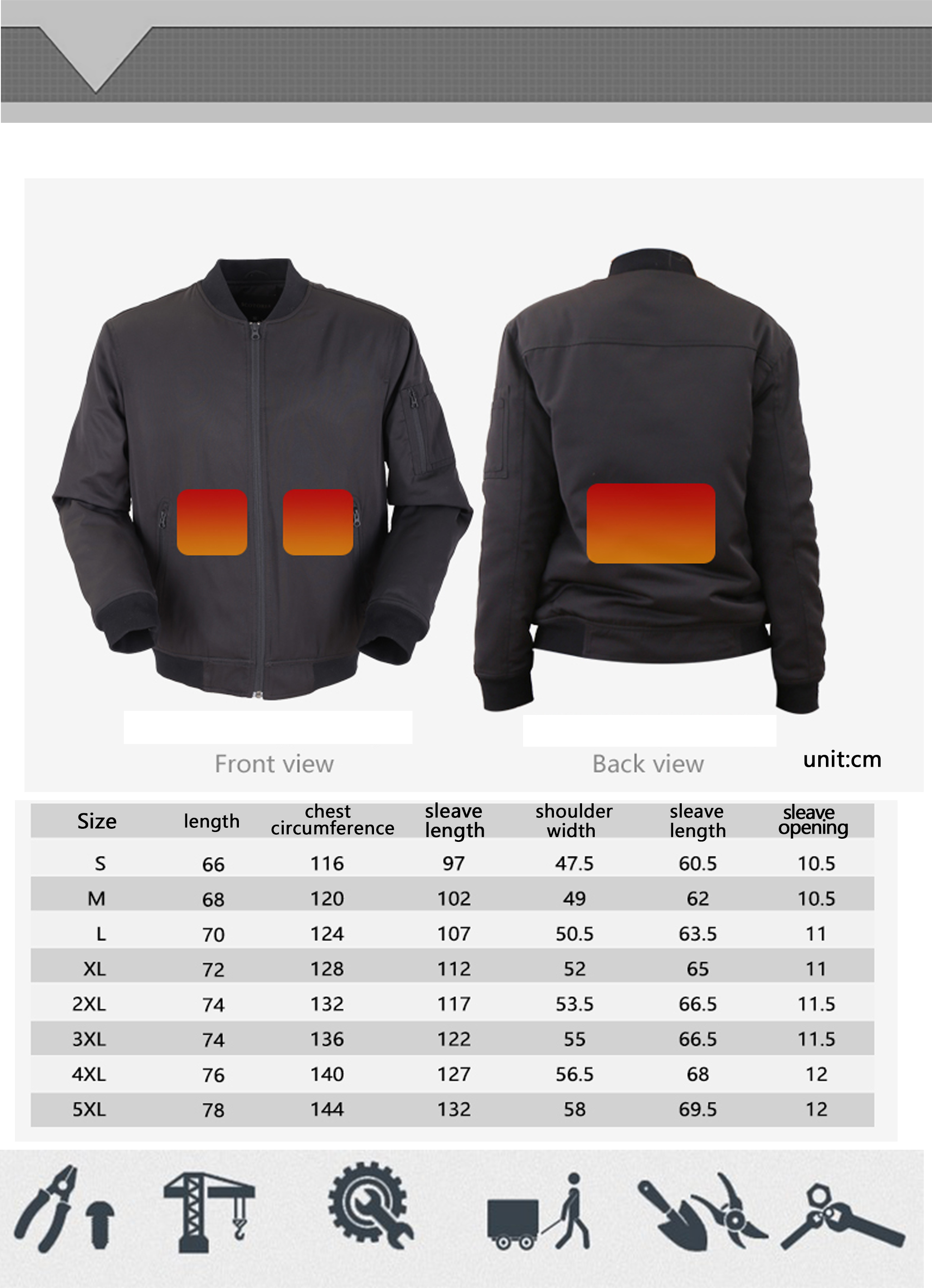 Attractive price new type heating electric vest heated jacket