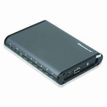 HDD Portable Media Player, Three-in-one Card Reader, Supports SD/MMC/MS Memory Cards