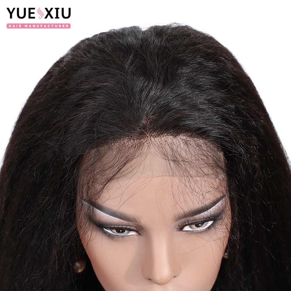 13*4 lace frontal 150% density kinky straight factory price hair wig