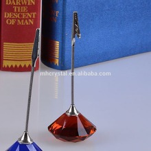 Cut crystal diamond photo place name card holder MH-B0357