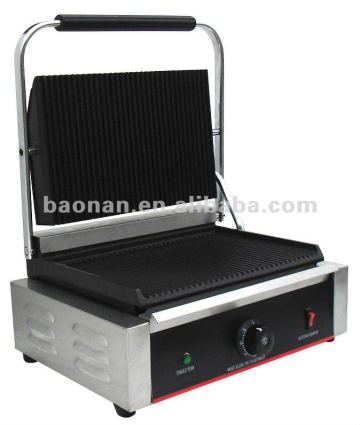 Electric Contact Grill Single Panini Grill with CE Approved