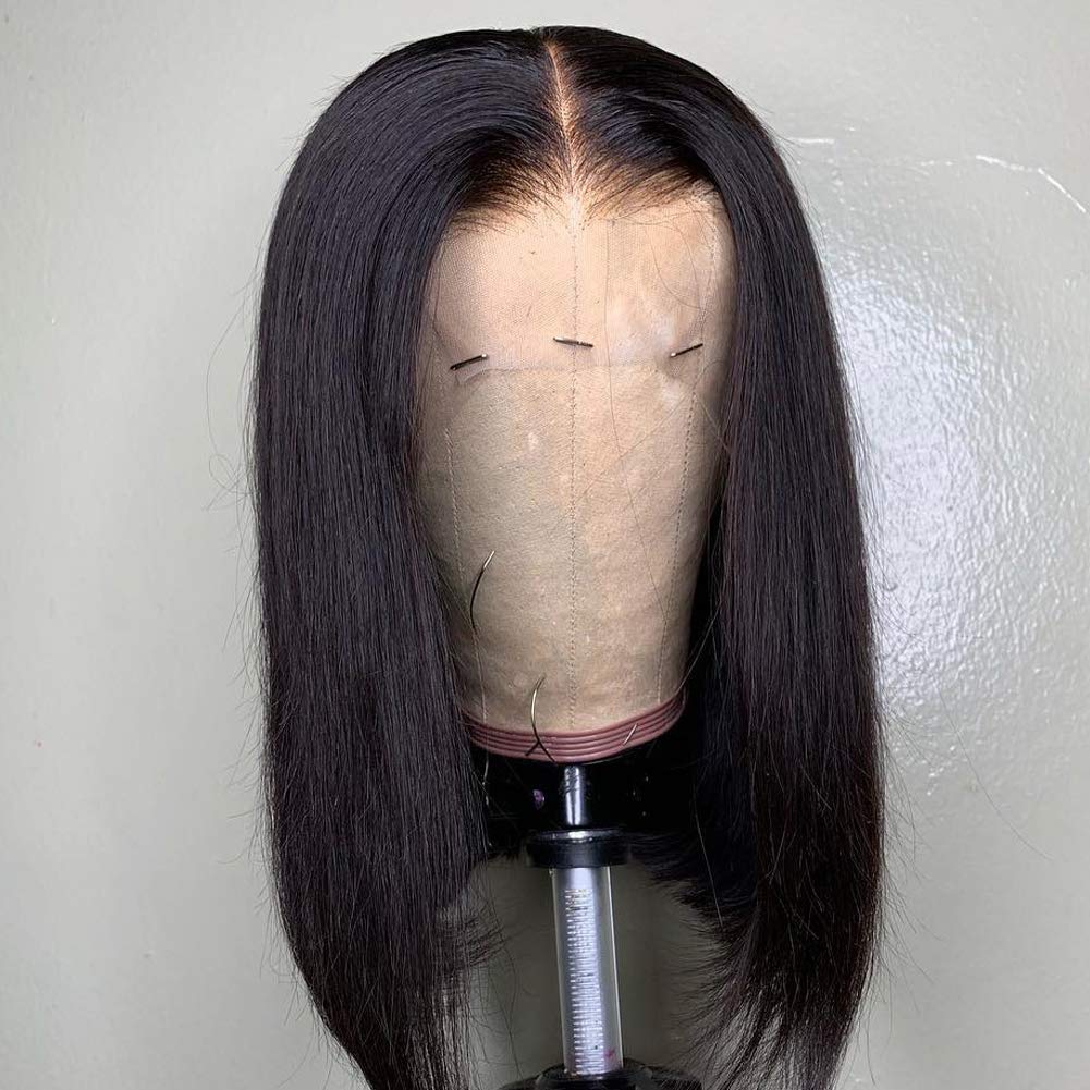 Wholesale Short Bob Wigs Brazilian Remy Hair Straight 13x4 Lace Front Human Hair Bob Wigs for Women  Pre Plucked with Baby Hai