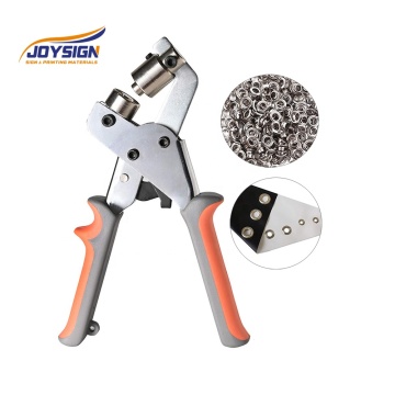 JOYSIGN Eyelet Grommet Punch Kit with 10mm Silver Grommets