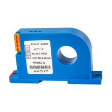 500A AC DC Current Transmitter DIN Rail 0-1000A Open Loop Hall Current Sensor Transducer 4-20mA Output Price