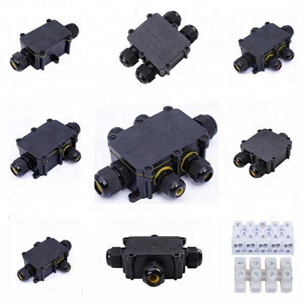 Slocable CE certified PA66 Nylon underground electric IP68 waterproof screw type cable connector 2pin