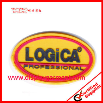 pvc logo patch,silicone rubber patch, garment pvc badge,