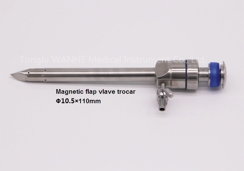 Alat Laparoskopik Trocar Injap Kepak Magnet Boleh Digunakan Semula