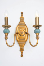 Edinburgh Double European Copper Double Wall Lamp Wall Lights