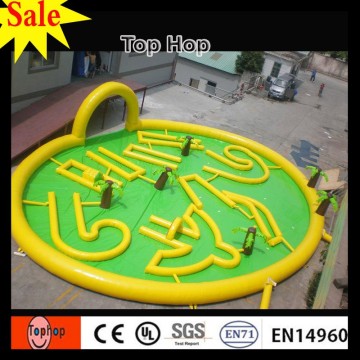 2017 new giant inflatable mini golf obstacle course golf challenge games Outdoor Sport Games product factory supplier
