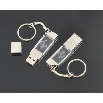 Customized logo gift crystal USB flash drive