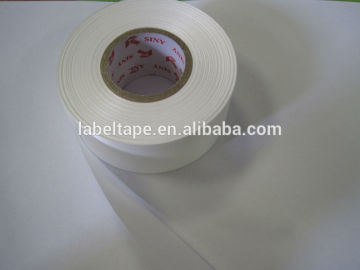 white polyester satin printing label