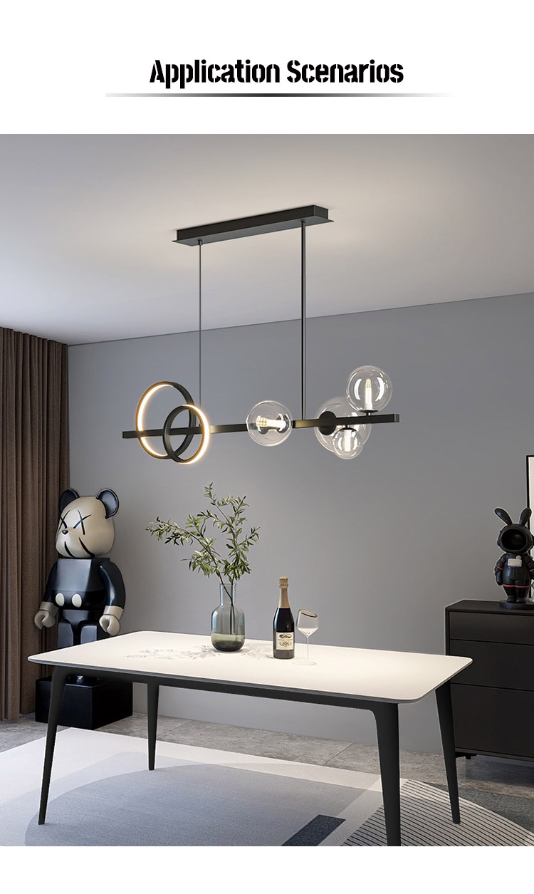 The LED light ring provides bright, energy-efficient lighting that is perfect for illuminating a dining room table, kitchen island, or office space The LED light ring provides bright, energy-efficient lighting that is perfect for illuminating a dining room table, kitchen island, or office space