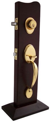 8501-K87-PB:Solid Brass Big Handle lockset