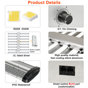 Dimmable 640w Waterproof Led Grow Light Bar