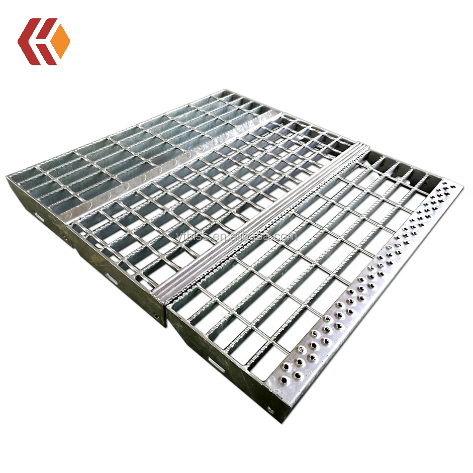 Galvanized Steel Floor Grating with Checkered plate compound steel grating for walkway platform