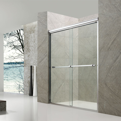 Top quality bathrooms furniture tempered shower glass door with shower door roller
