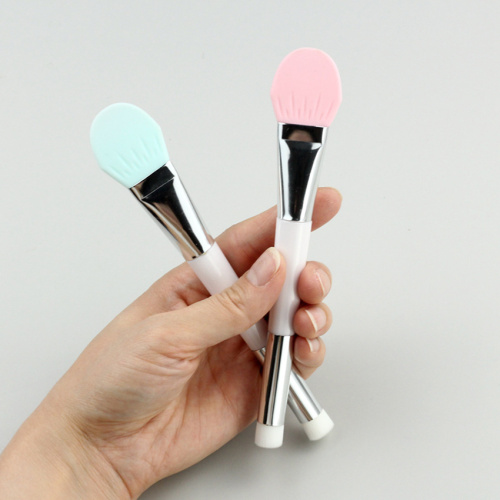 brosse pour masque facial en silicone à deux têtes