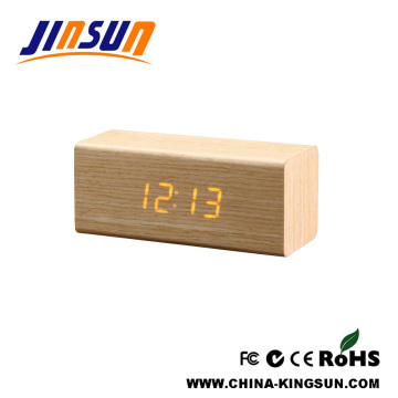 Christmas Wooden Led Gift Clock Souvenir