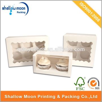 Wholesale customize cardboard cupcake box