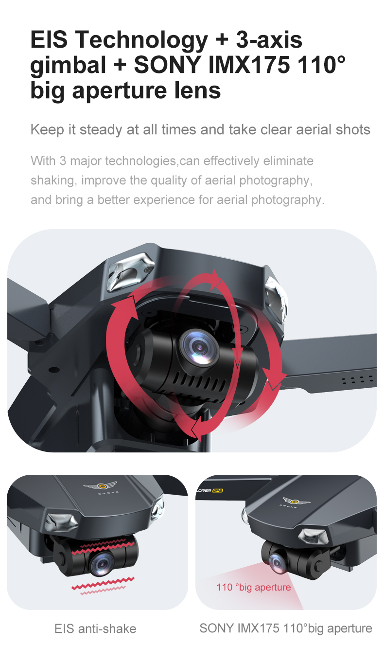 JJRC X20 Drone GPS Wifi FPV 6K HD Quadcopter with Camera 3-Axis Gimbal 28mins Flight Time Profesional RC Drones Dron Remote Toys