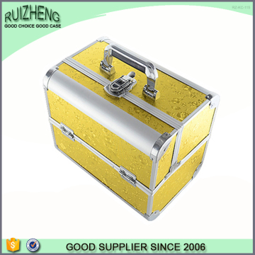 Hot beauty case hard toiletry bag makeup box aluminum luggag bag case