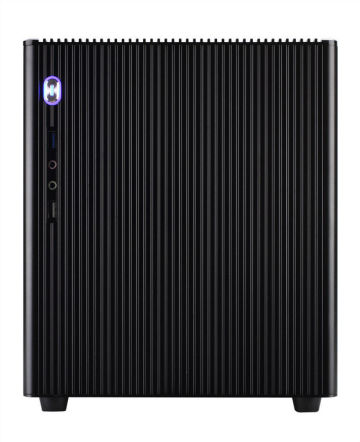 Fan Itx Mini Tower Computer Cases , Black Vertical Computer Case