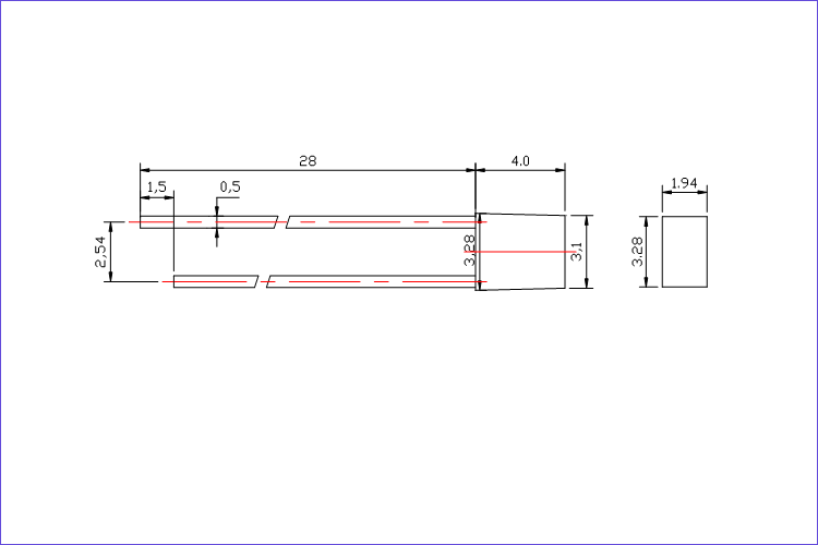 234mm 520nm LED