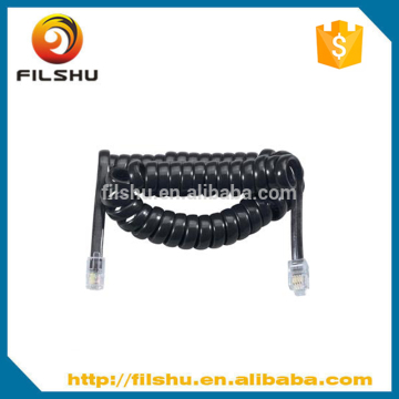 PVC PU Spiral Telephone coiled cable