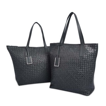 Handmade Weave Echtes Rindsleder Damen Schultertasche