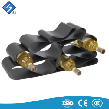 Artful Black Steel Wine Storage