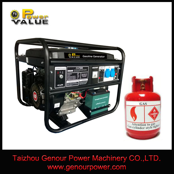 CE Approved Factory LPG and Natural 5kw gas generator with price