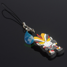 2014 cheap single sided pvc key chains