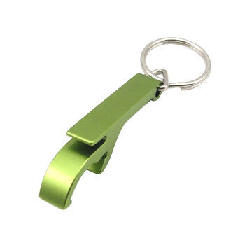 Aluminum Bottle Opener Keychain, Customized Logos and Designs Accepted, Ideal for Promotions