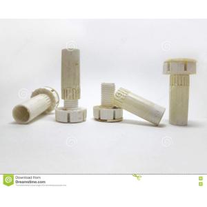 Plastic adjustable legs for furnitur