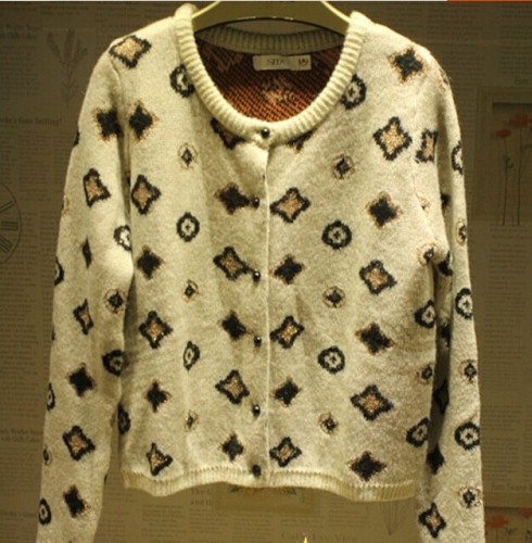 Dames acryl/Mohair/Polyester gebreide Jacquard Fashion Sweater