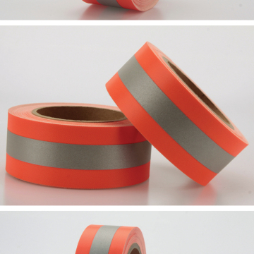 Neon Color Reflective Stripes Contrasting Trimming 2''