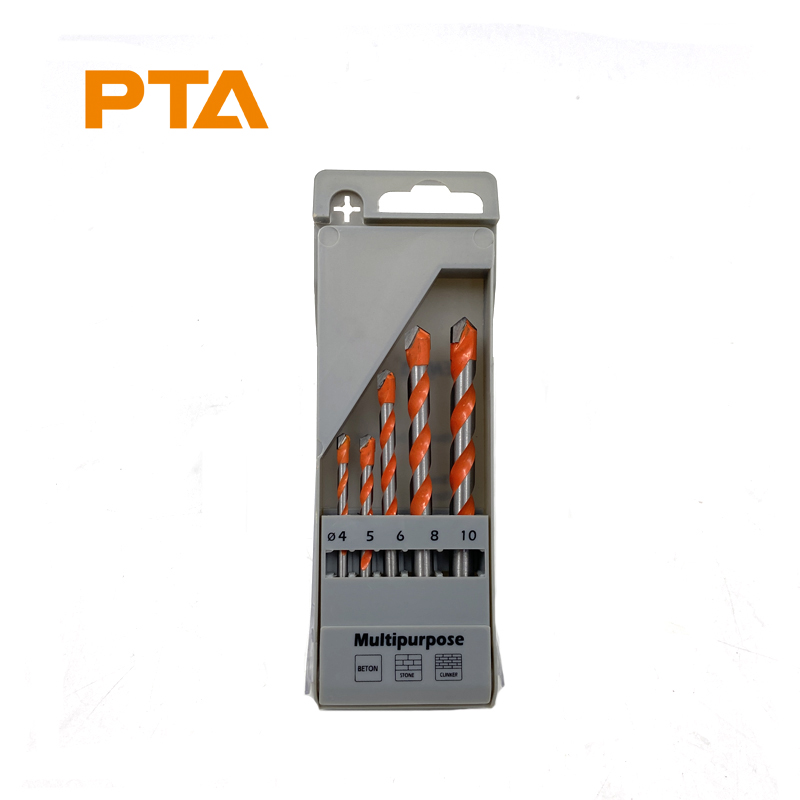 5pcs 4-12mm multi-function drill bits set  Glass tile drill bit set for Ceramic metal  Wall  brick drilling