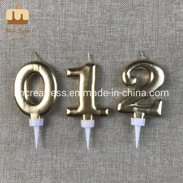 Big Number 2  Birthday Candle Cake Toppers for Men