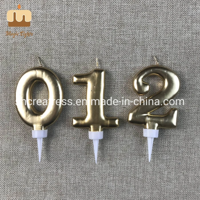 Big Number 2 Birthday Candle Cake Toppers for Men