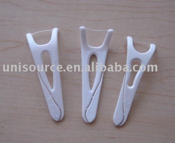 Dental floss with floss picks