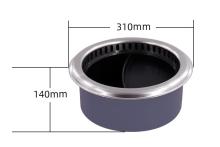 2-in-1 small hot pot plus barbecue